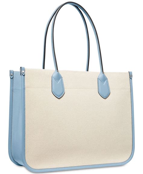 michael michael kors heidi large stripe canvas tote bag|Heidi Large Stripe Canvas Tote Bag .